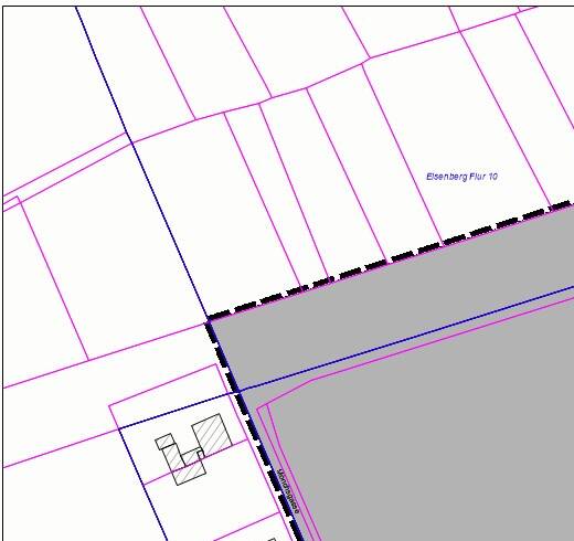 B-Plan "Neubau Verwaltungsgebäude Jenaer Straße 40" - Grafik Geltungsbereich