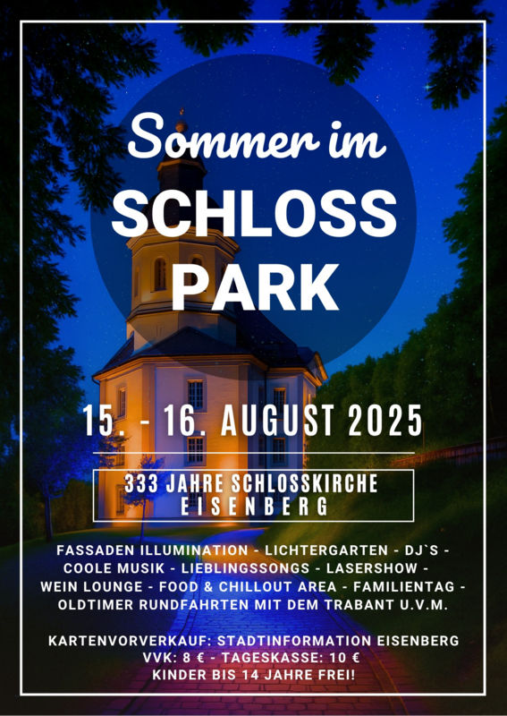 Vorderseite Flyer Sommer im Schlosspark