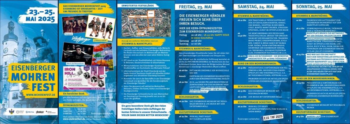Flyer Eisenberger Mohrenfest