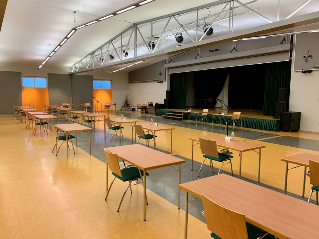 Stadtratssitzung in der Stadthalle