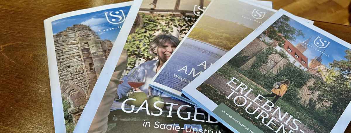 Informationsmaterial des Tourismusverbandes "Saale-Unstrut"