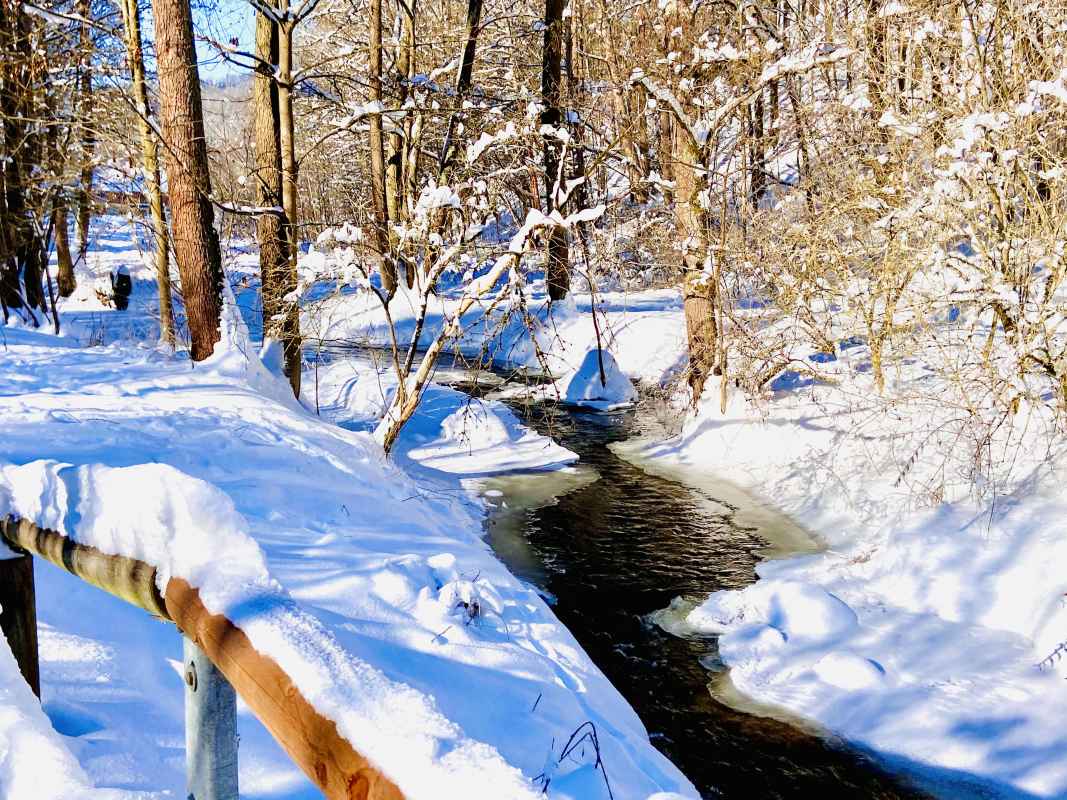 Rauda im winterlichen Mühltal