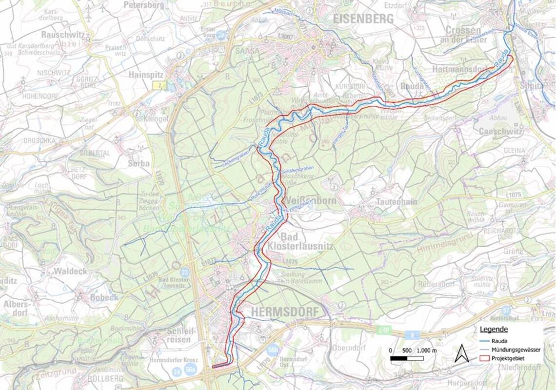 Übersichtskarte Projektgebiet