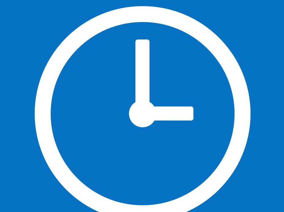 Symbolbild Uhr und Öffnungszeiten