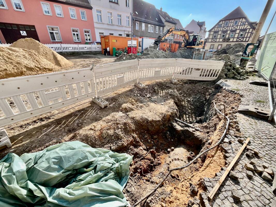 Gefundener Tank am Roßplatz