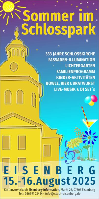 Flyer Sommer im Schlosspark
